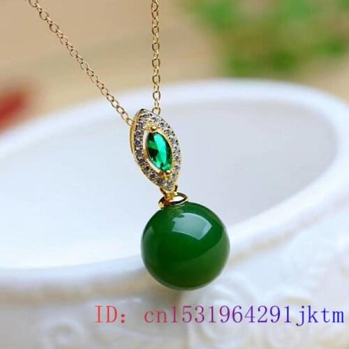 Green Jade Bead Ear Studs Women Gifts Amulet Earrings 925 Silver Fashion Natural Jewelry Crystal Chalcedony Gemstone Zircon