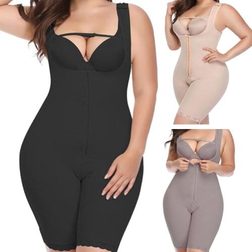 NEMOLEMON Women Firm Tummy Control Hook Shapewear Post Surgery Postpartum Underbust Body Shaper Thin Straps Booty Lifter Shaper