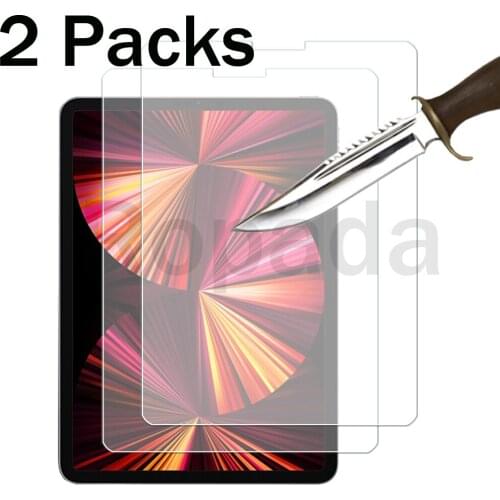 2 Packs Tempered glass screen protector for iPad pro 11 2021 version 11'' tablet protective film