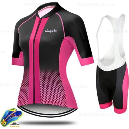 2021 Cycling Clothing UCINEOS Summer Short Sleeve Jersey Set Women MTB Cycling Kit Vintage Pattern Breathable Road Bike Clothes