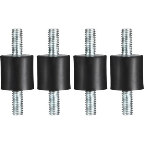 Uxcell Rubber Mounts,Vibration Isolators, with Studs for Fitness Equipment, Air Conditioning, Bicycle, Air Compressors 4pcs