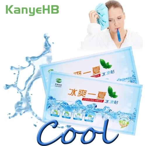 5pcs Cooling Patches Fever Down Toothache Medical Plaster Migraine Headache Pad Lower Temperature Ice Gel Polymer Hydrogel A206