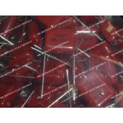 50pcs CBB21 105J450V P=15mm 500pcs/bag capacitor