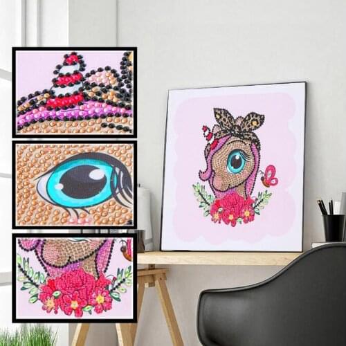 5D DIY Special Shaped Diamond Painting Cute Horse Handmade Needlework DIY Diamond Embroidery Animal Rhinestone Picture New One