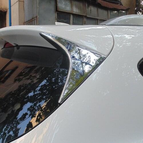 Car Accessories For Mazda Cx-5 2013 2015 2016 Stickers Abs Chrome Rear Window Trim On The Tail Sequined Triangle Car Styling
