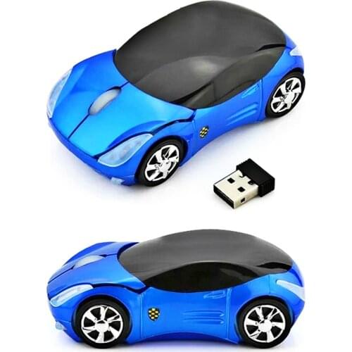 Wireless Car Shape mouse 2.4G Optical Gaming computer mice 1600DPI Latop Desktop Coreless USB Fashion Mause gift office