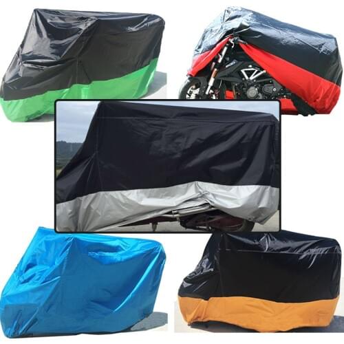 For Honda Kawasaki Yamaha Suzuki 180T Motorcycle Cover Outdoor UV Waterproof Rain Dust Snow Proof L/XL/XXL/XXXL
