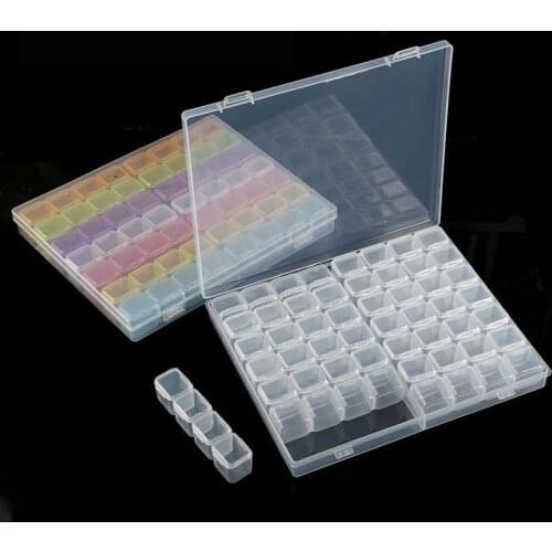 56 Grids Dismountable 5D Diamonds Art Storage Box Organizer fit DIY Diamond Painting Sewing Beeds Organizer Case