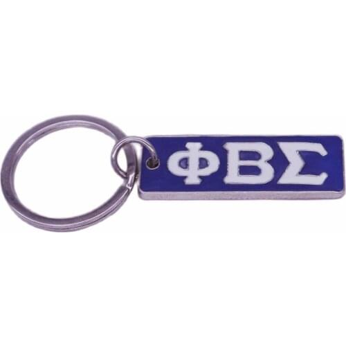 Hot Sale Popular Metal Greek Life Fraternity Organization Phi Beta Sigma Keychain Key Holder For Men