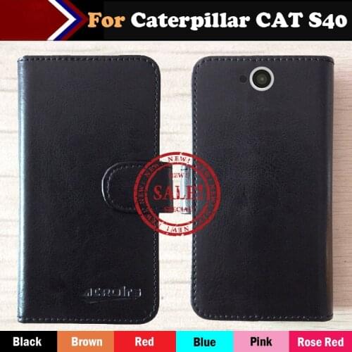 Hot!! In Stock Caterpillar CAT S40 Case 6 Colors Dedicated Leather Exclusive For Caterpillar CAT S40 Phone Cover+Tracking