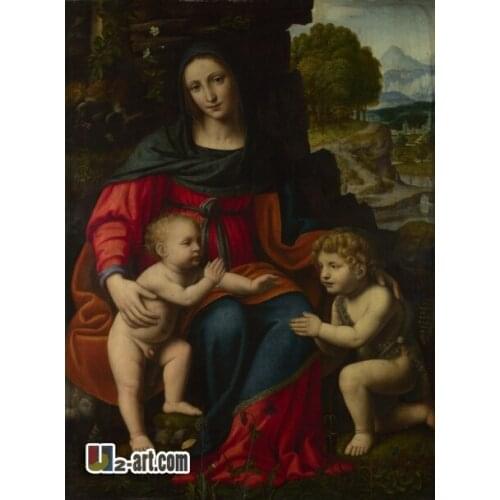 Canvas Prints ( Madonna and Child) Bernardino Luini Canvas oil painting wall picture printing for sale Religion-376