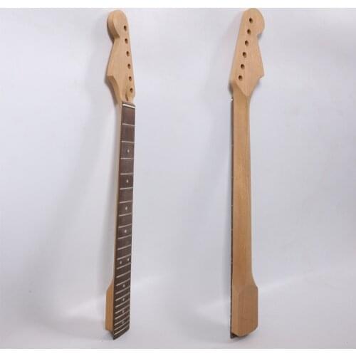 1Pcs Left-hand Electric Guitar Neck Mahogany+Rosewood 22Fret 25.5inch Handmade Unfinished Guitar parts