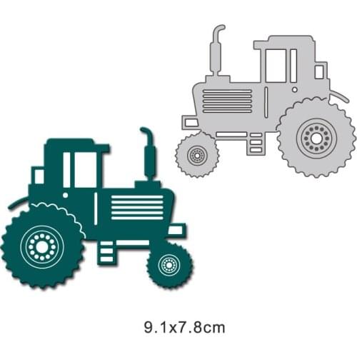 Metal Cutting Dies Tractor travel Stencil For DIY Scrapbooking Photo Album Embossing Paper Cards Crafts christmas dies 2020