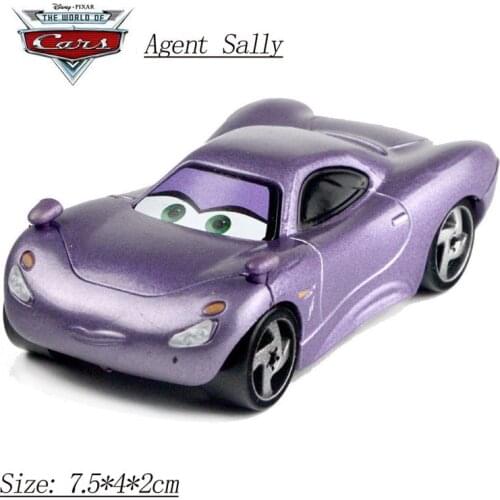 Disney Pixar Cars 2 3 Lightning McQueen Jackson Storm Mater 1:55 Diecast Metal Alloy Model Car Toy Birthday Gift Children Boys