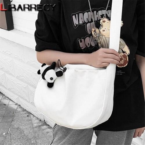 Fashion Designer Womens Shoulder Bag Cute Pendant Design Ladies School Bag High Quality Nylon Women Messenger Bags Bolso Mujer