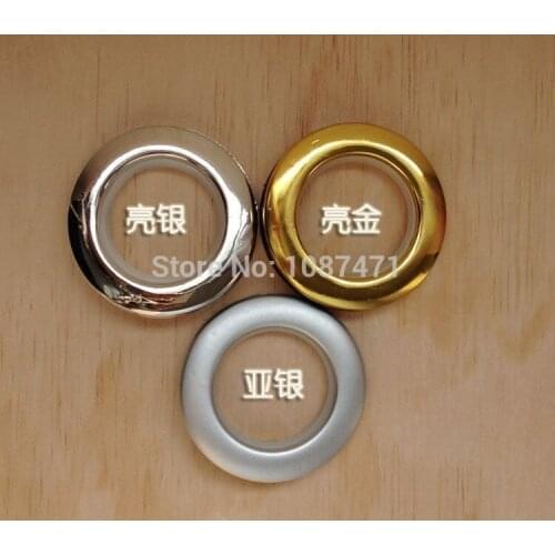 New fashion High quality Curtain accessories large roman ring roman grommet for curtains gold and silver hole-digging circle