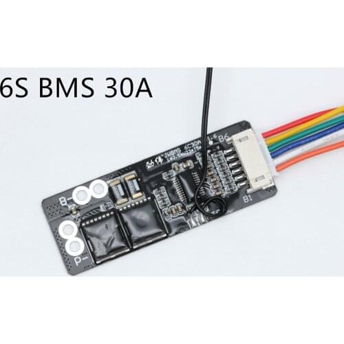 BMS Board with NTC 6S 30A for 3.7V Ternary Lithium Battery Protection Board/BMS 7S/BMS 6S Board