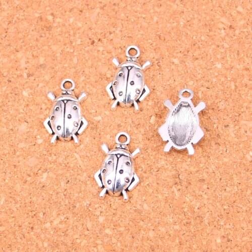 143Pcs beetle bug Charms Pendant For DIY Necklace Bracelet Jewelry Making DIY Handmade 17*11mm