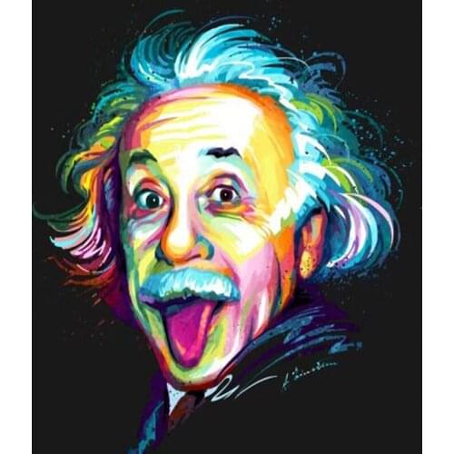 FULL 5D DIY Diamond Painting Cross Stitch kit Famous Scientist picture Gifts Diamond Embroidery mosaic pattern Home Decor