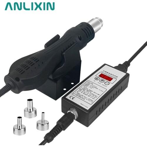 8858 Hot Air Gun Portable BGA Rework Solder Station Blower Hand-held Heat Gun Digital Display Adjustable Temperature 220V