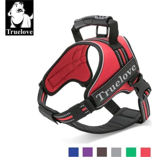 Truelove Dog Harness No-Pull Reflective Stitching Ensure Two Ways Using Explosion-proof Outdoor Adventure Big Dog Puppy TLH5753