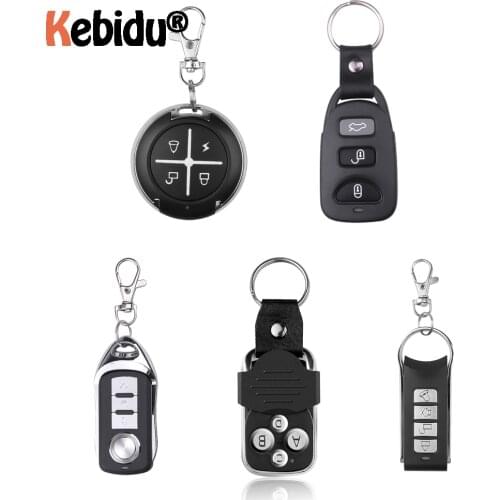 Garage Gate Door 433MHZ Remote Control Key Ring Auto Pair Copy Remote Garage Door Opener Remote Controller Duplicator Universal