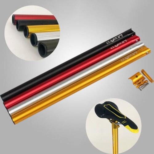 Litepro Folding Bike Seatpost Lightweight Aluminum Alloy Bicycle Seat Post 33.9*600mm Cycling Seatpost 4 Colors Bike Part