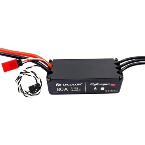 Flycolor Waterproof High Voltage Brushless ESC 80A HV Speed Controller Support 5-12S for RC Drone Quadcopter