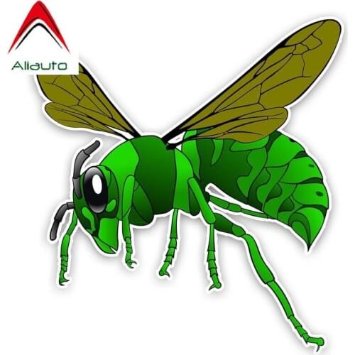 Aliauto Funny Car Sticker Interesting Little Bee Originality Accessories PVC for Toyota Opel Nissan Suzuki Skoda Volvo,17cm*16cm