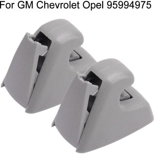 1Pair Sun Visor Fixing Clip 95994975 Gray Sun Visor Support Clip Retainer Cruze Sonic Spark Car Interior Accessories