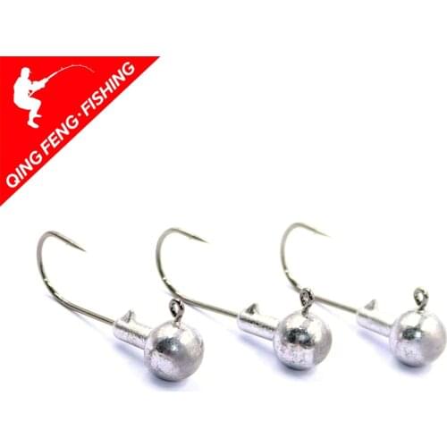 1g-28g lead head hook bait softworm hook perch hook mandarin fish hook Crank Jig Head Hook Fishing Hook