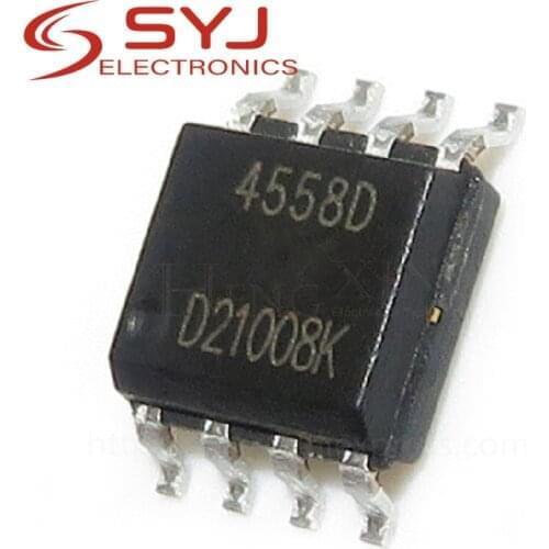 10pcs/lot NJM4558D NJM4558 4558D 4558 SOP-8 In Stock