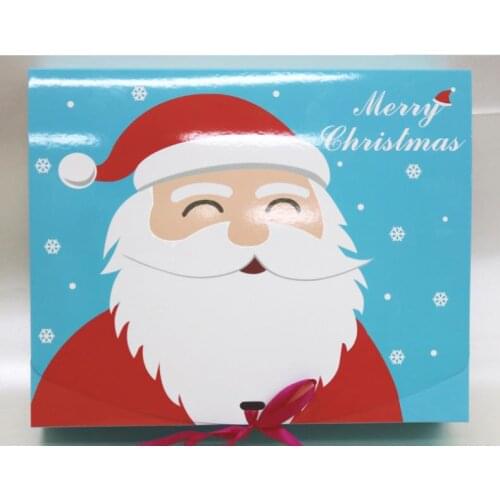 31*25*8cm Merry Christmas paper box, candy food Biscuits Packaging Box Macarons Biscuits boxes SN3637