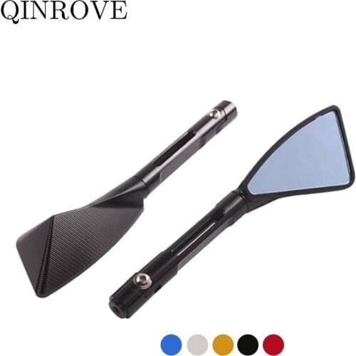 CNC Aluminum Motorcycle Rearview Mirror 8/10mm Blue Glass Side Mirror For KTM Duke 390 125 200 790 Benelli TRK 502X 502C TNT 125