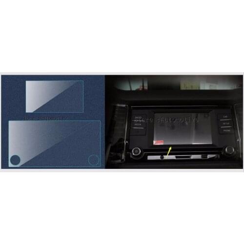 Car Sticker Car Styling GPS Navigation Screen Glass Steel Protective Film For Skoda Kodiaq 2017 2018 Control of LCD Screen