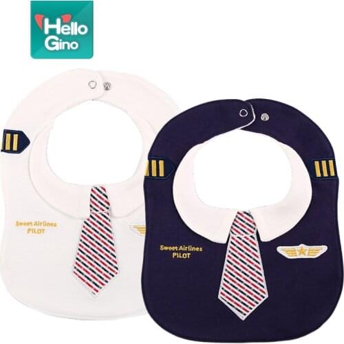 Baby saliva towel cotton snap-on slobber baby shape bib children bib