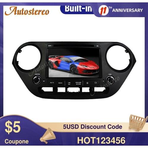 For Hyundai i10 2013-2018 Car DVD Player Android10.0 PX5/PX6 4GB GPS Navigation Auto Radio Stereo Head Unit Multimedia Player