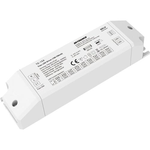 Led CC Triac Dimming Driver 200-240V Input,15W 25W 36W 150mA 1200mA Output Constant Current PWM DIP Push Switch Dimmable Driver
