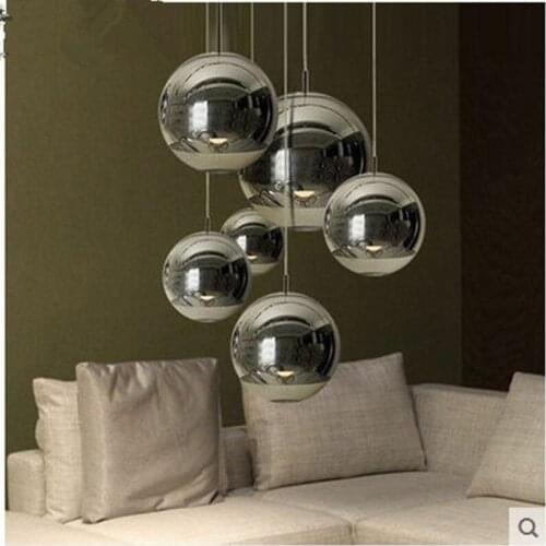 Crystal mirror lighting, gold and silver crystal ball lamps, for kitchen, living room, bedroom, crystal chandeliers