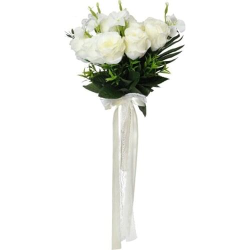 Korean-style artificial flowers. Party flower props. Wedding flower bride holding