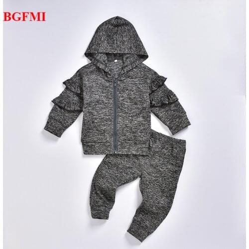 Kids Clothing Sets Autumn Spring Toddler Baby Girls Clothes Long Sleeve Jacket With Hat +Pant 2Pcs Children Clothes Suits