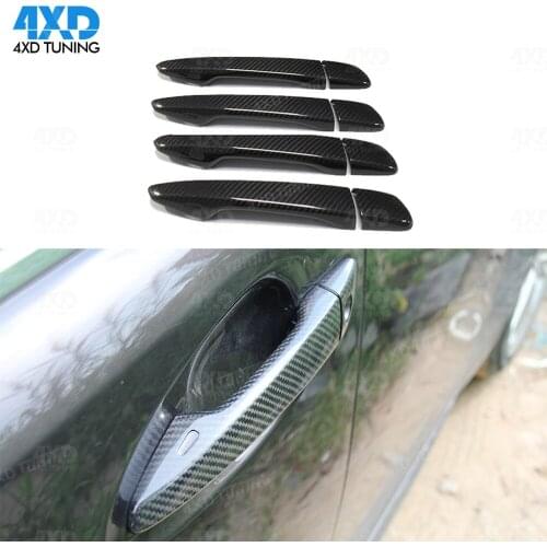 Carbon Fiber Door Handle Cover For Lexus CT GS IS ES 350 300 450h Door Handle Cover exterior parts 4 Pcs 2016 2017 2018 2019