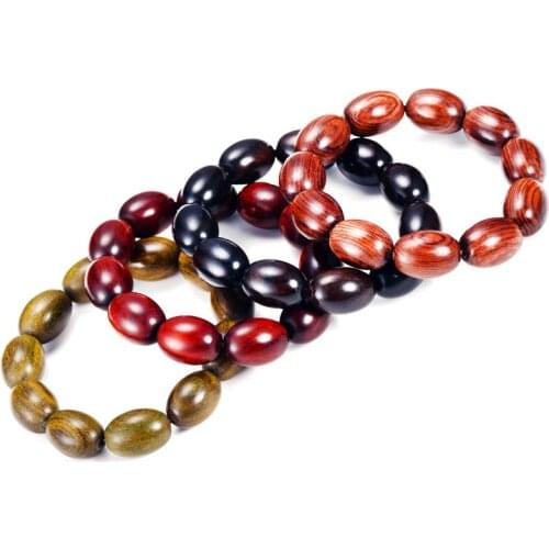 Lobular rosewood jujube bead jujube form barrel bead hand string bracelet beads rosary beads 1.5*20
