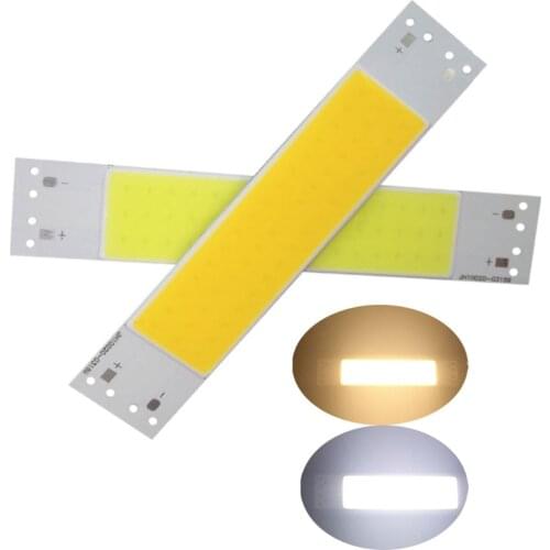 120*20mm LED COB Strip module Light Source Lamp 500mA 9-11V DC 5W Chip LED Bulb Warm White 2700K Cold White 6000K