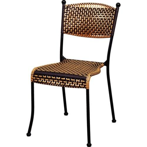 M8 Single Chair Rattan Home Outdoor Balcony Outdoor Patio Table and Chairs Casual Small Chair Backrest Chair