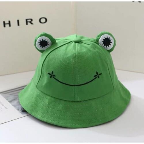Frog Bucket Hats For Women Panama Fishing hat Children Womens Summer Caps Fashion Beach Sun Fisherman Panama 2021 Bob Woman