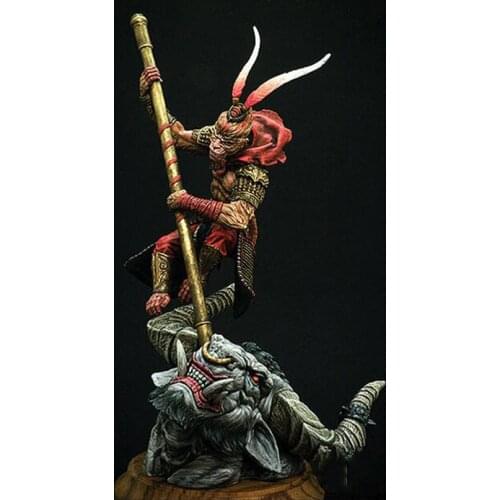 Unassambled 1/18 90MM ancient warrior with base 90MM Resin figure miniature model kits Unpainted