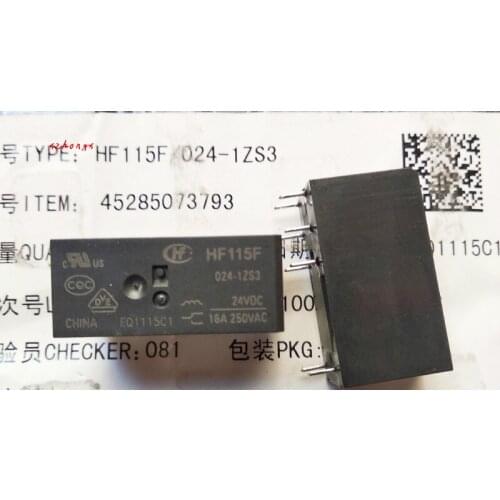 Relay HF115F-024-1ZS3 24VDC 8 Foot 16A JQX-115F-024-1ZS3