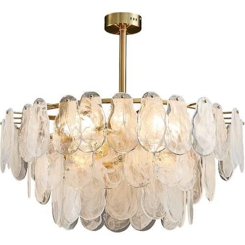 Postmodern light luxury copper chandelier net red simple atmosphere bedroom dining room home living room lamp