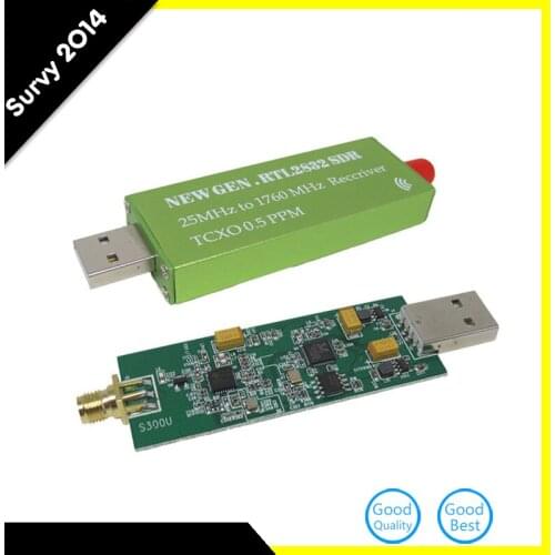 RTL-SDR USB Adapter RTL2832U + R820T2 + 1Ppm TCXO TV Tuner Stick Receiver Oscillator diy electronics